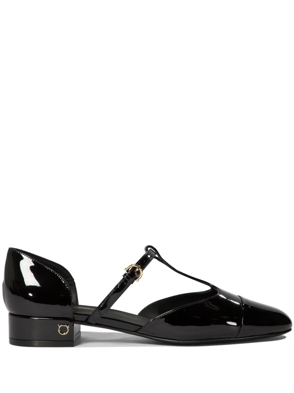 Ferragamo T-strap ballerina shoes