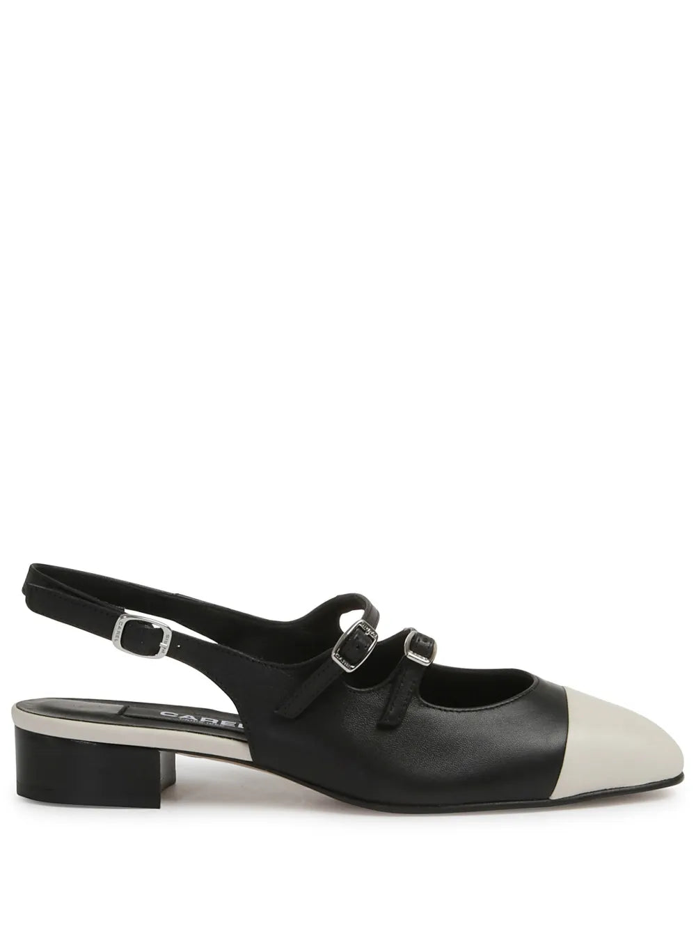Carel Paris 20mm Abricot leather ballerina shoes