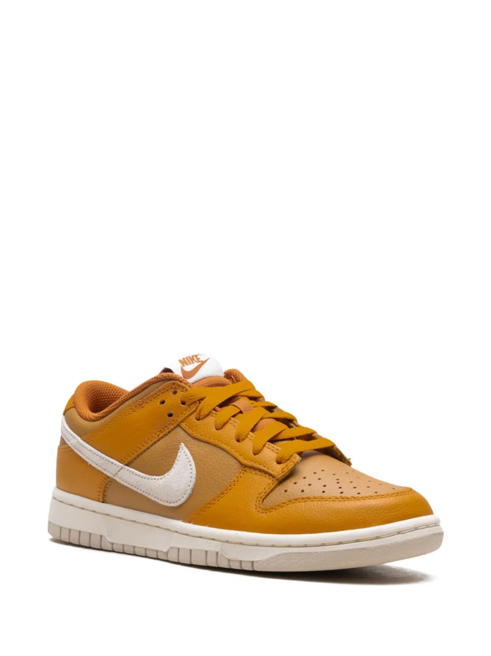 Nike Dunk Low "Monarch/Flax/Dark Russet/Light Orewood Brown" sneakers