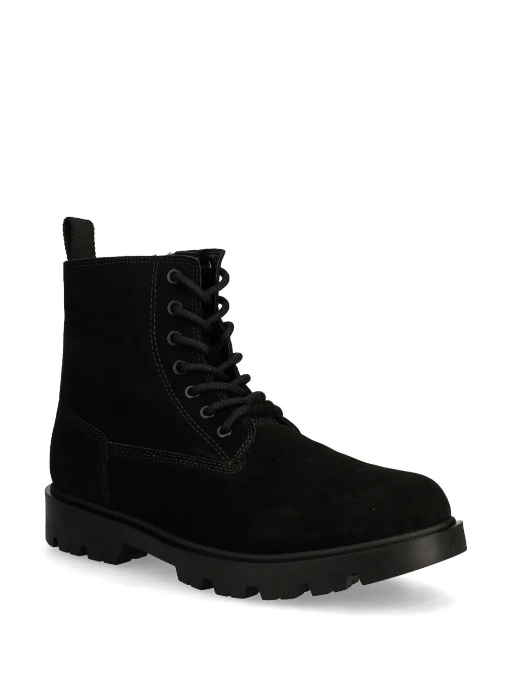 BOSS lace up suede boots