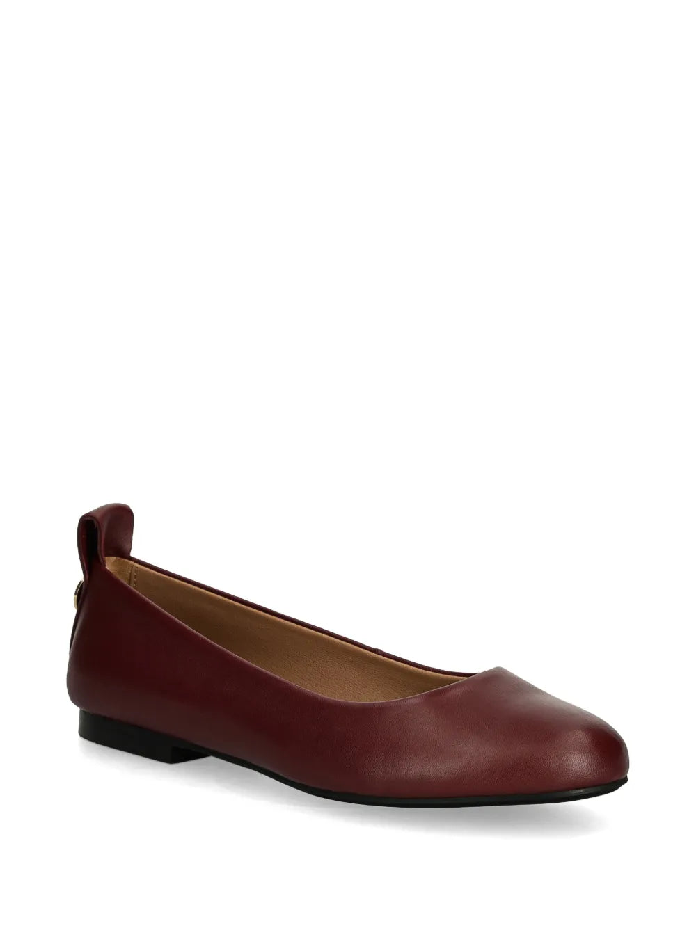 BOSS leather ballerina shoes