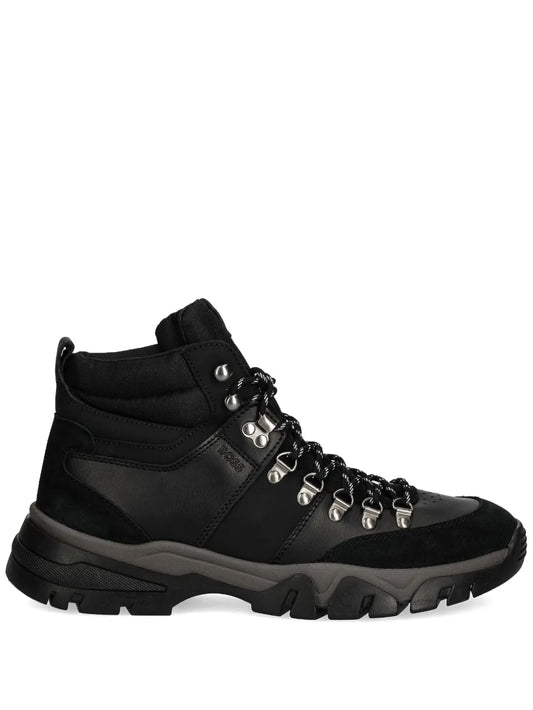BOSS logo-debossed boots