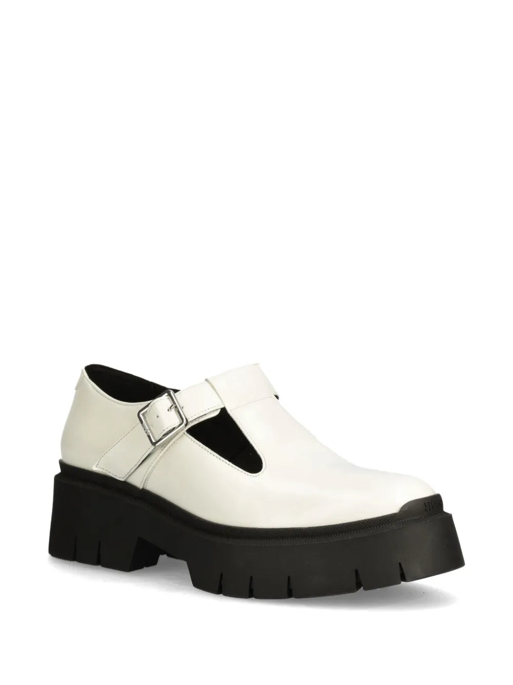 HUGO round-toe buckled brogues