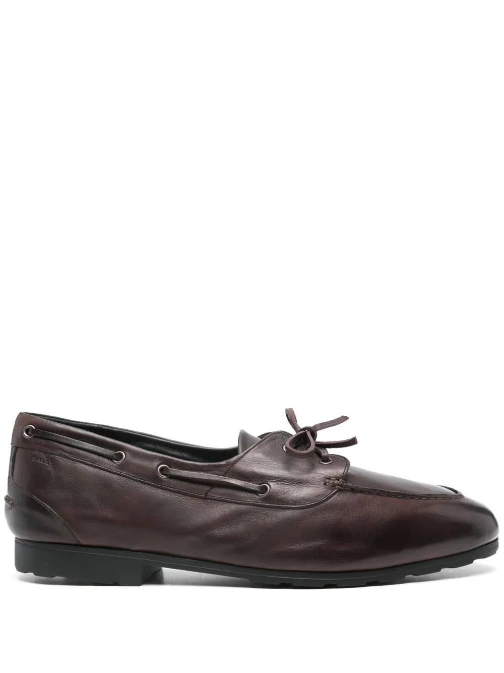 Bally leather boat shoes