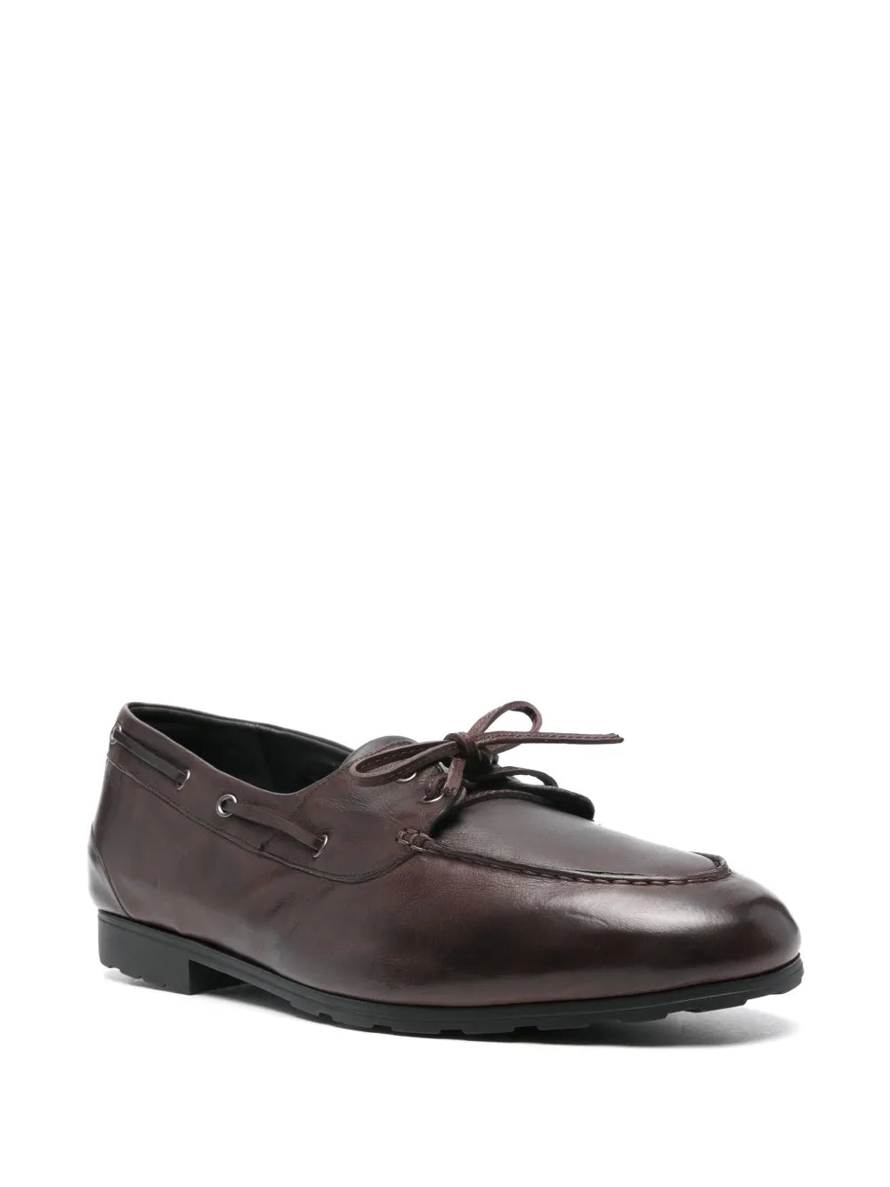 Bally leather boat shoes