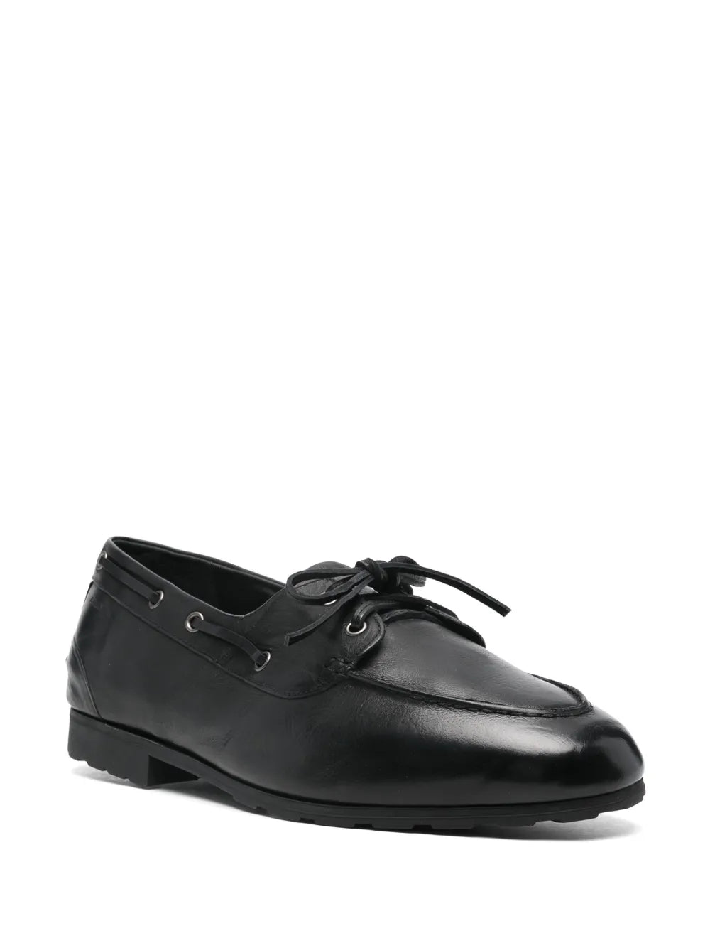 Bally leather boat shoes