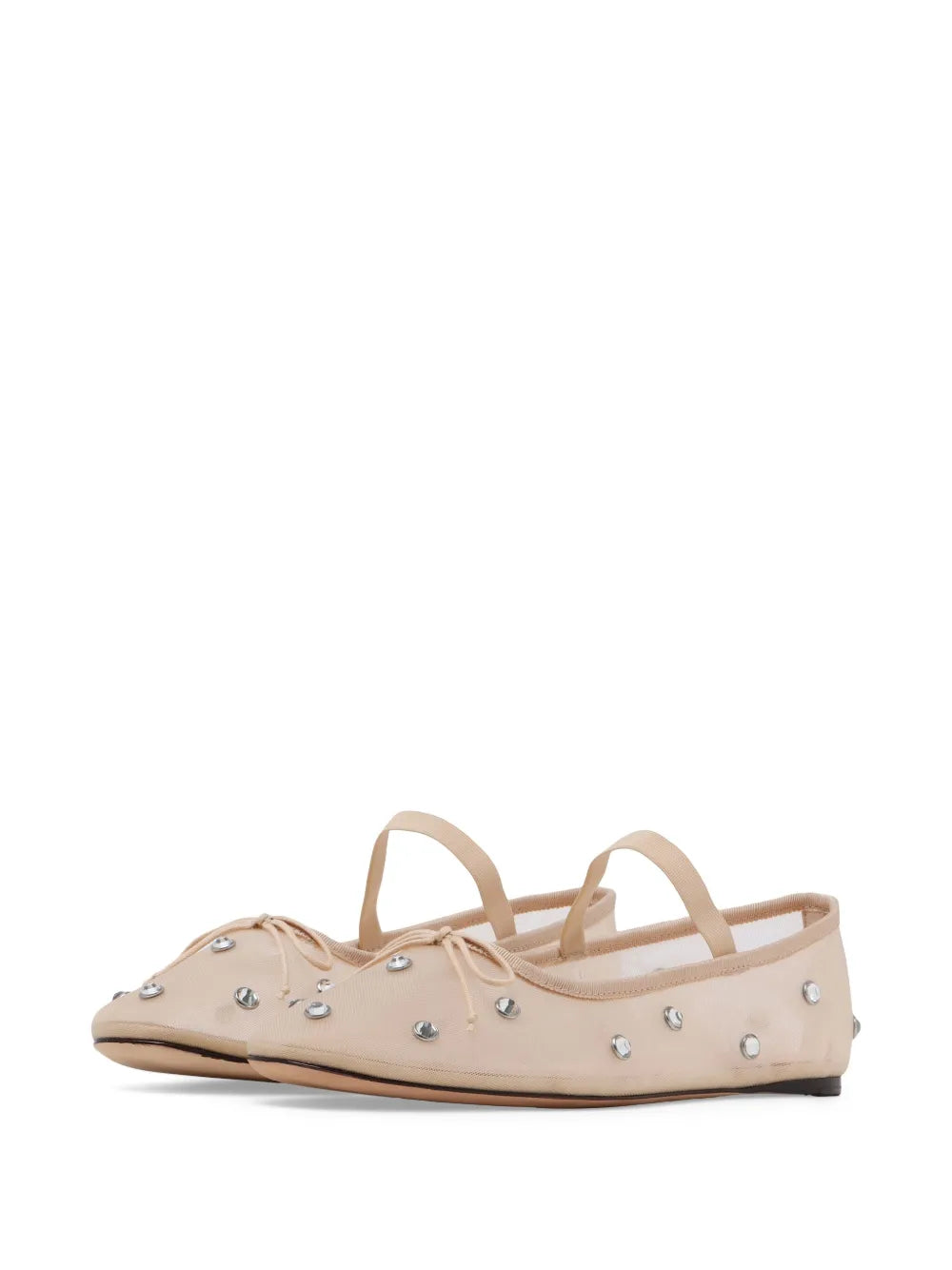 Loeffler Randall crystal-embellished ballerina shoes