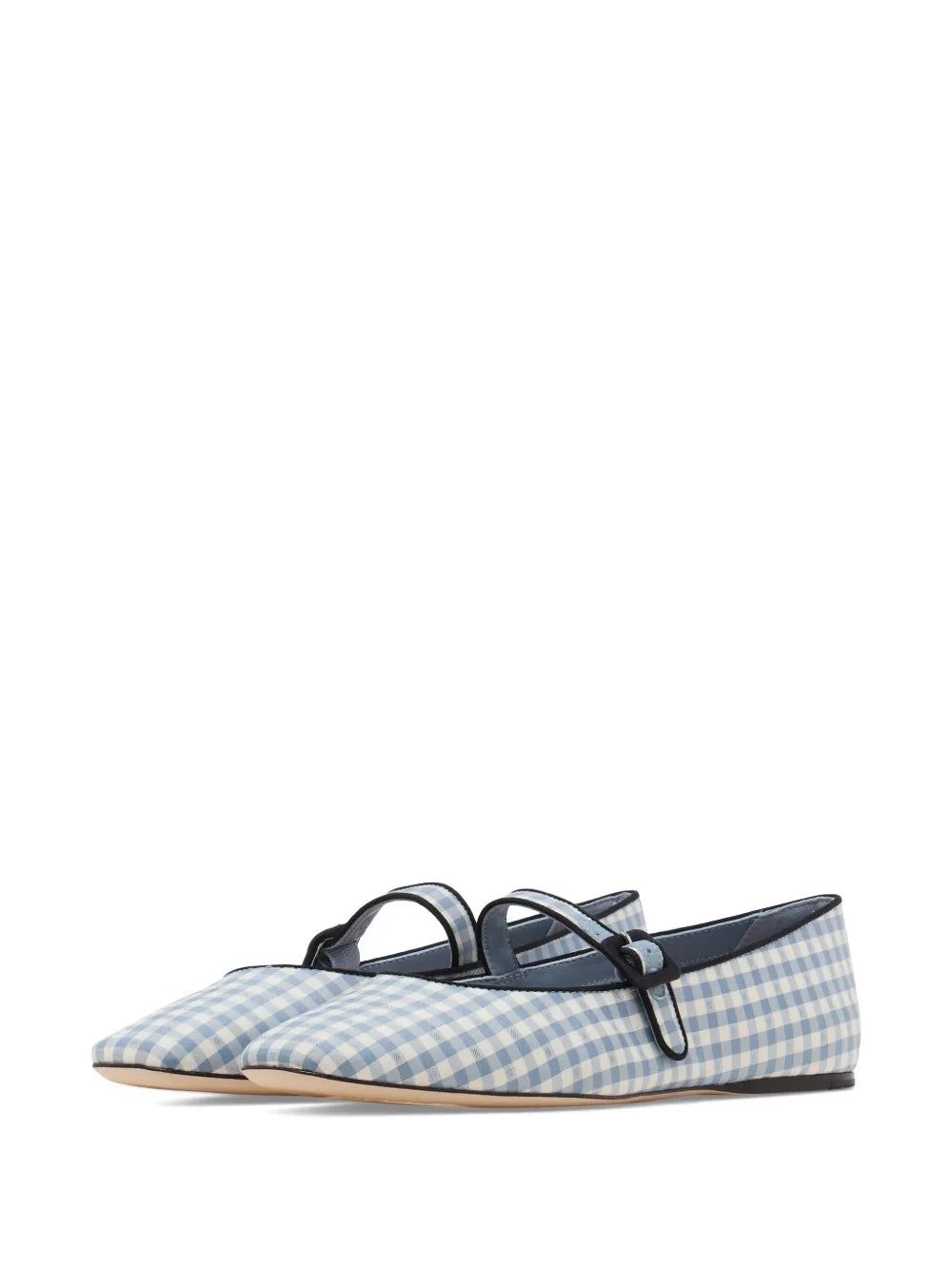 Loeffler Randall gingham-print ballerina shoes