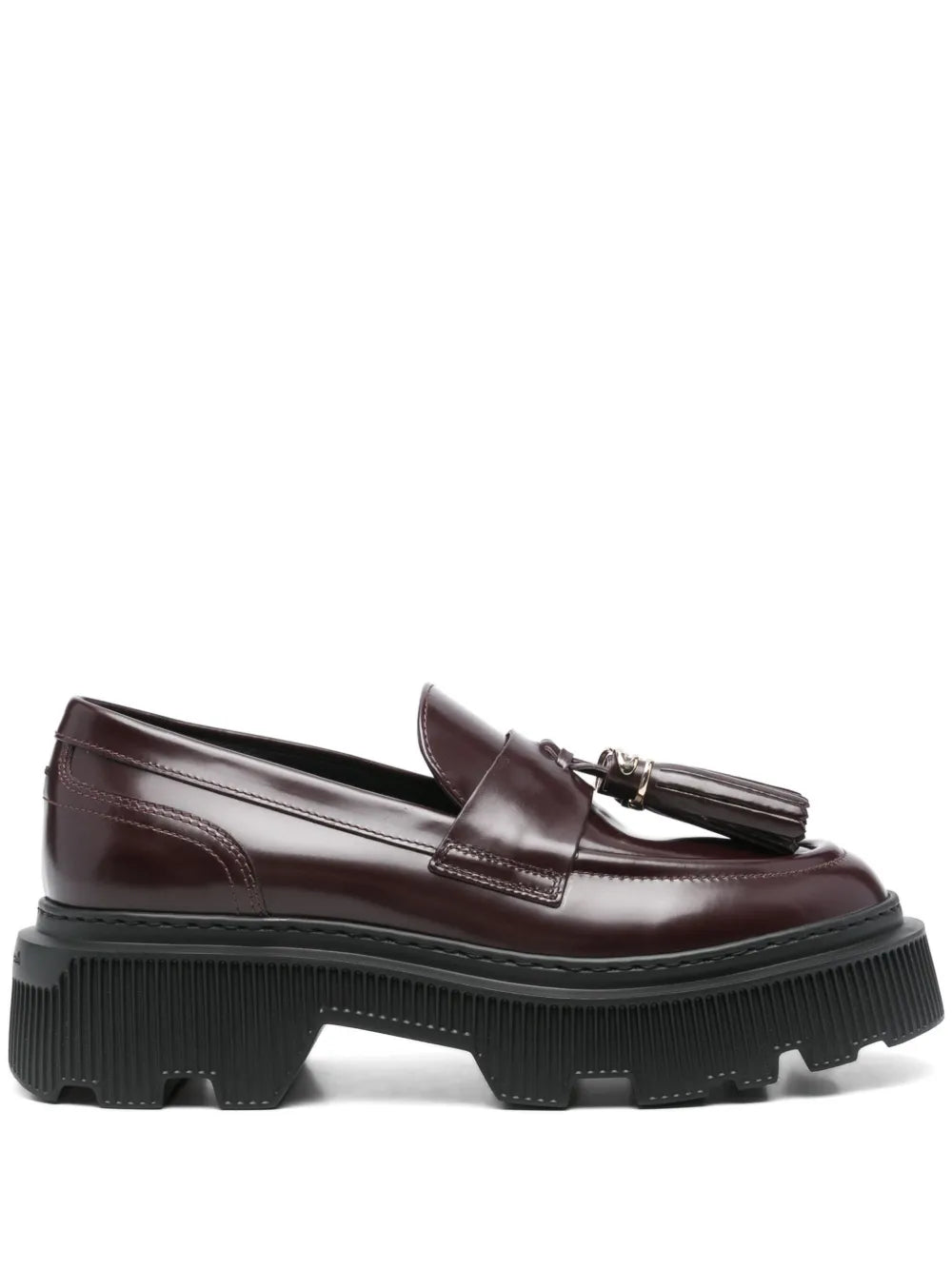 Santoni tassel-detail leather loafers