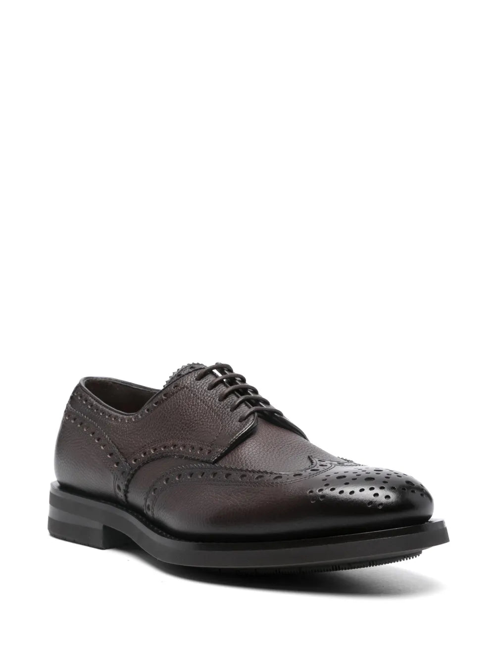 Santoni leather lace-up shoes