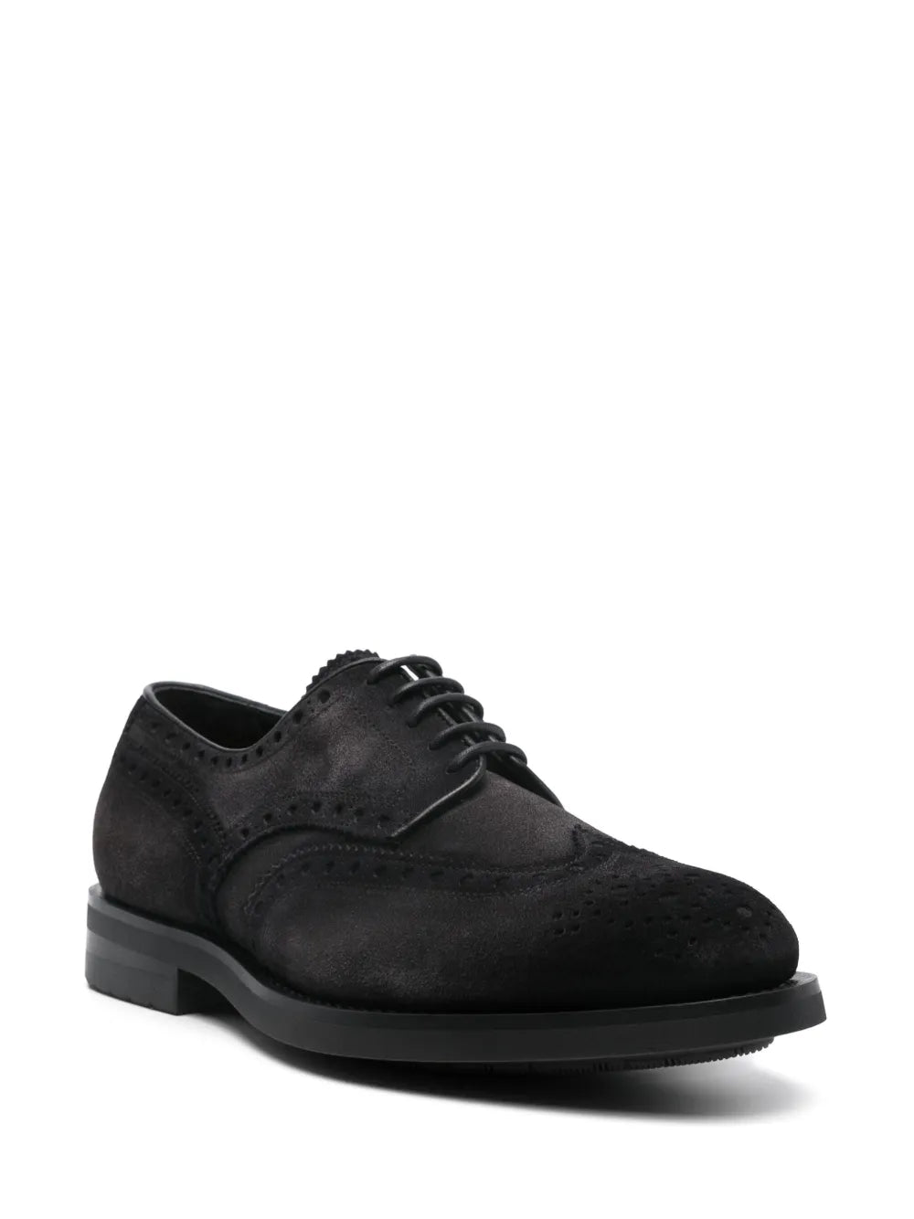 Santoni suede lace-up shoes