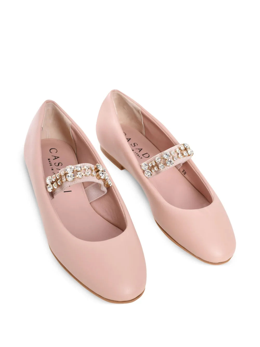 Casadei crystal-embellished ballerina shoes