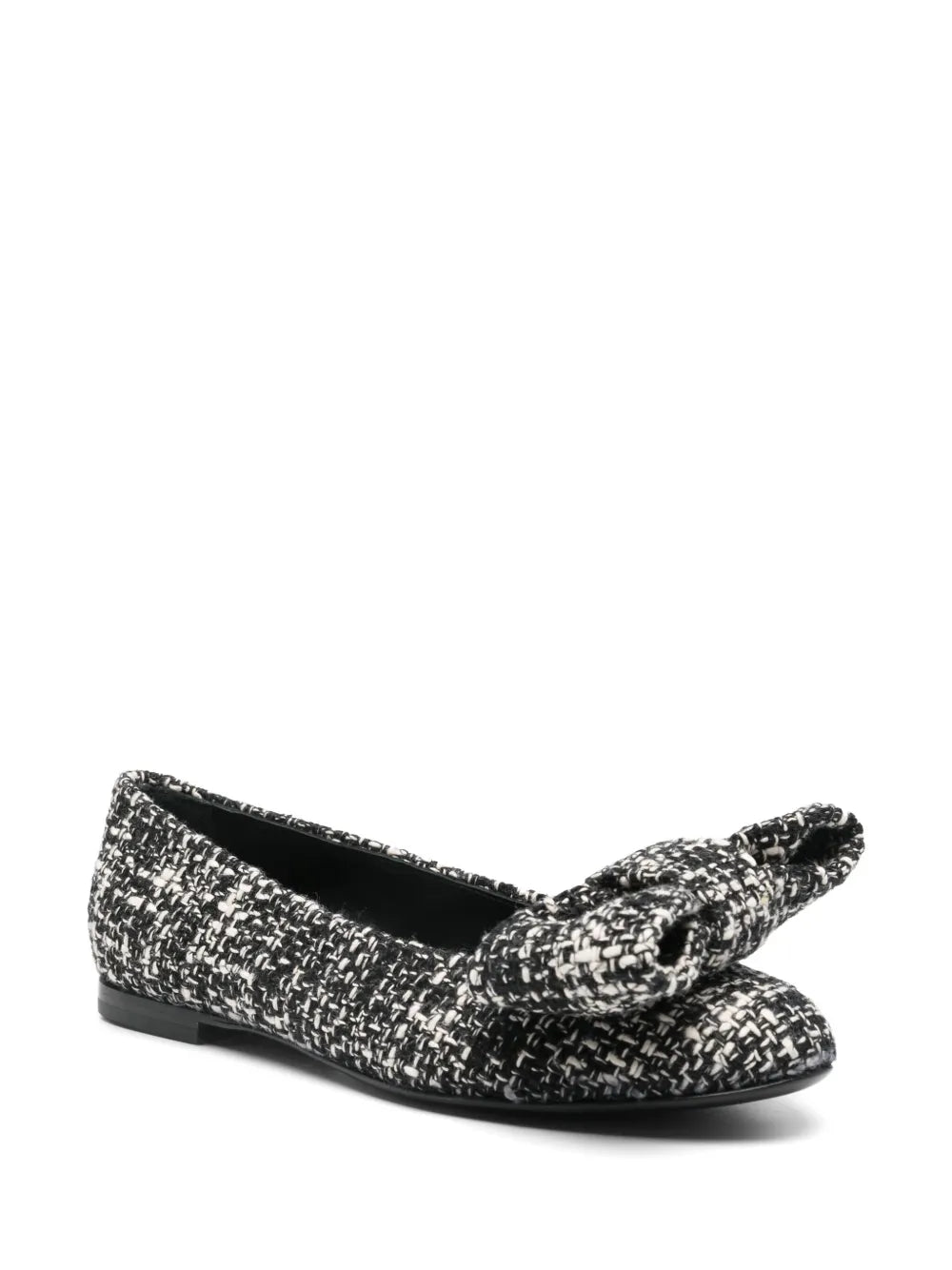 AGL tweed ballerina shoes