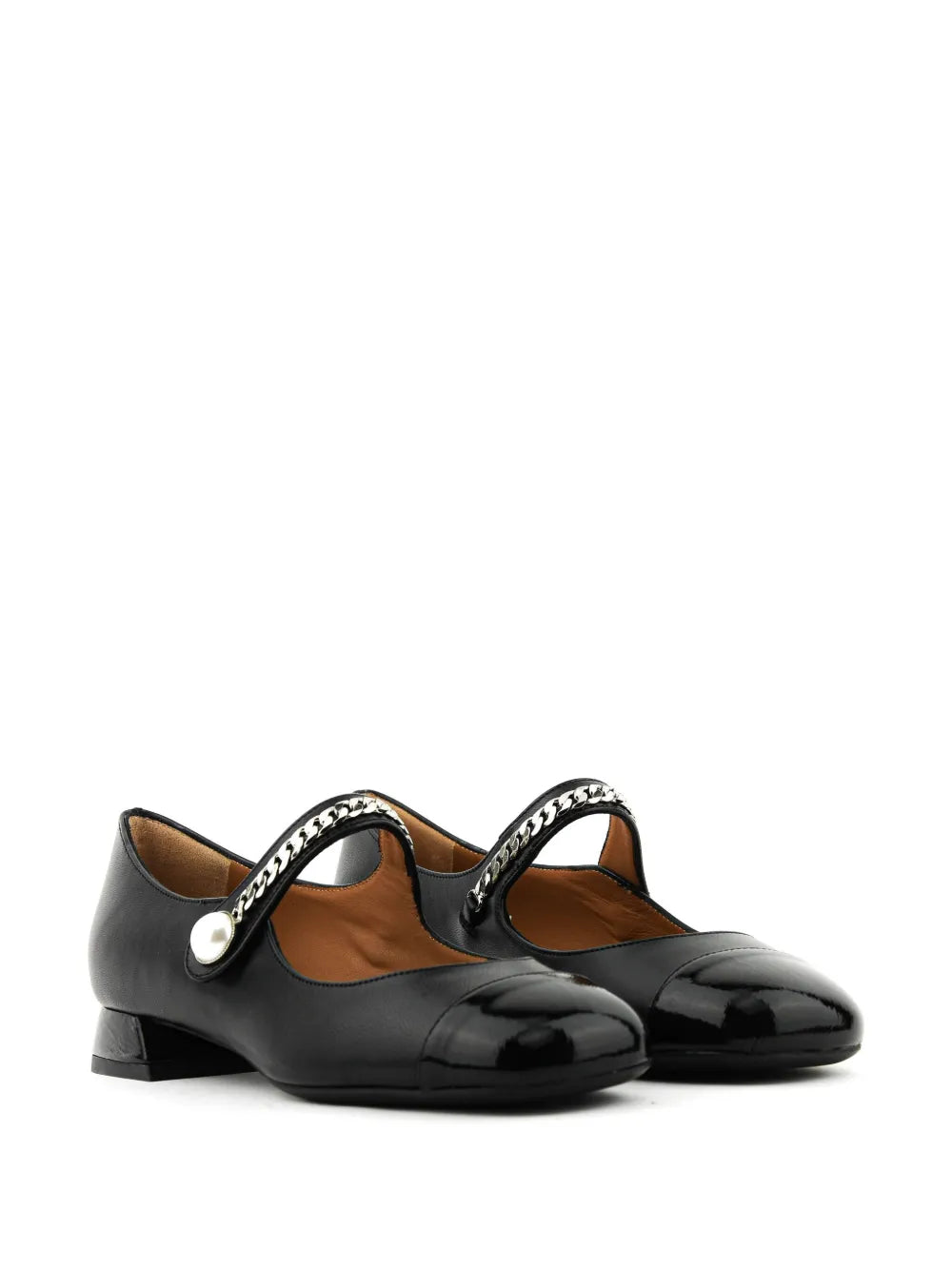 Paul Warmer Taylor chain-trim ballerina shoes