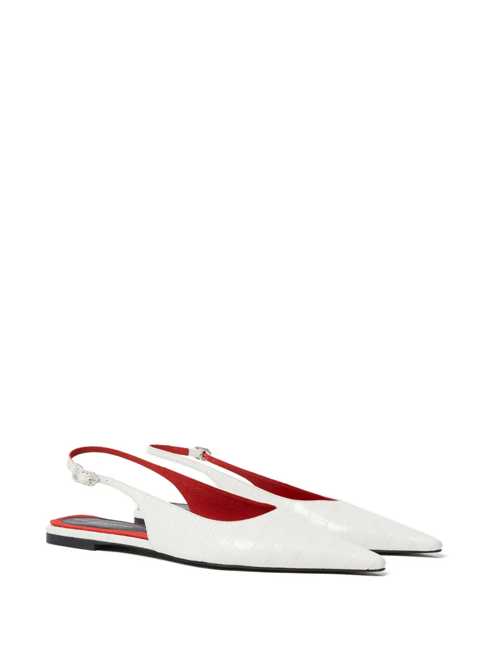 Stella McCartney Elsa Cocco Alt Reptile ballerina shoes