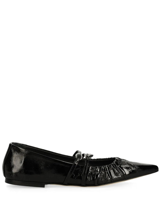MSGM ruched ballet flats