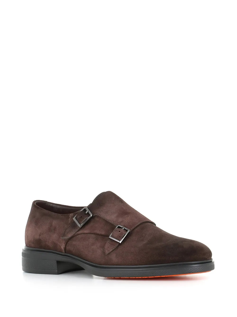 Santoni suede monk shoes