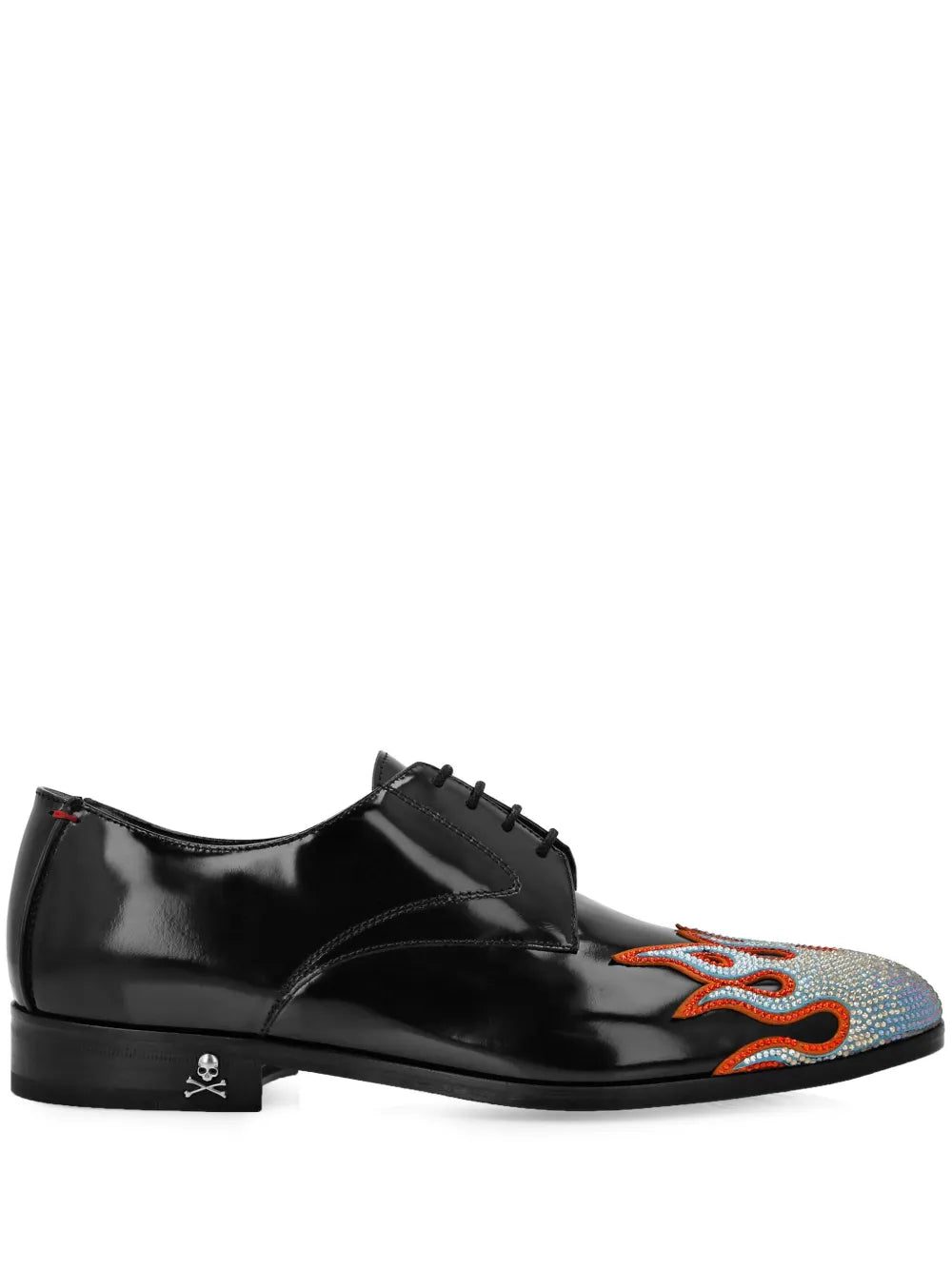 Philipp Plein flame-embellished lace-up shoes