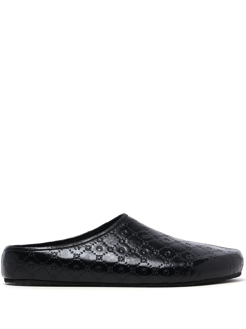 Marine Serre Moon-embossed slippers