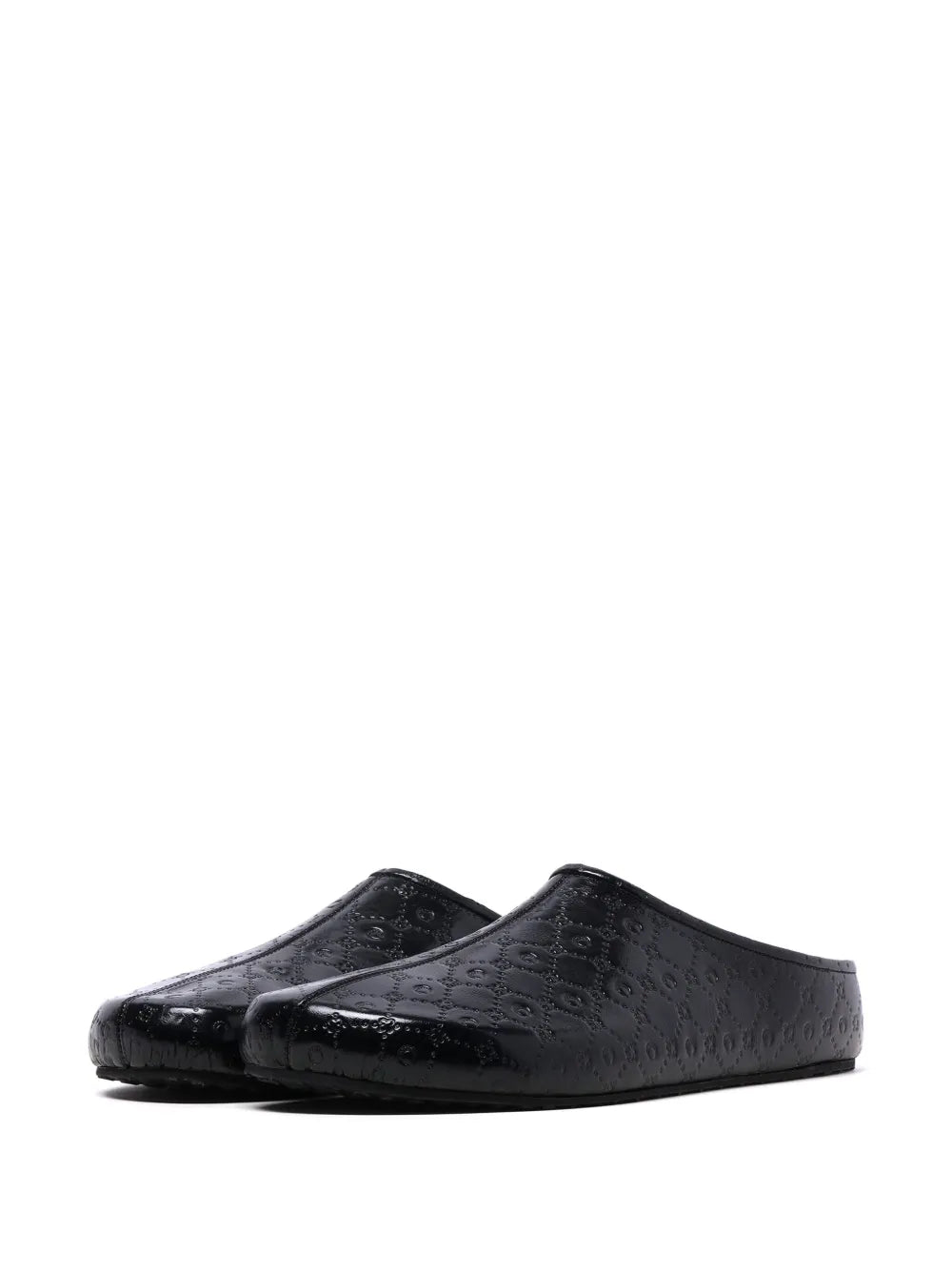 Marine Serre Moon-embossed slippers