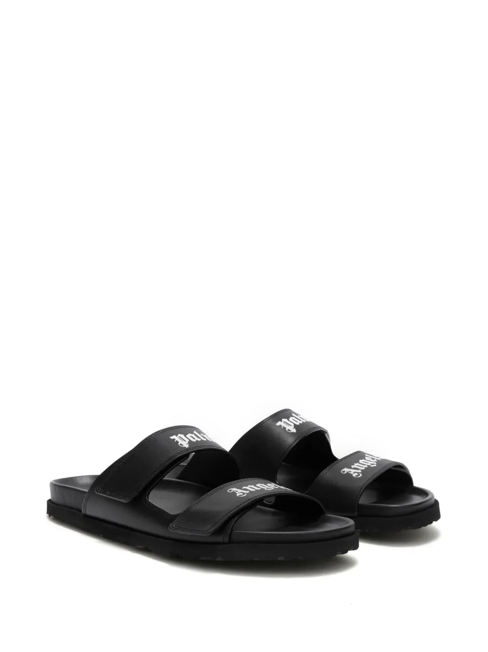 Palm Angels logo leather sandals