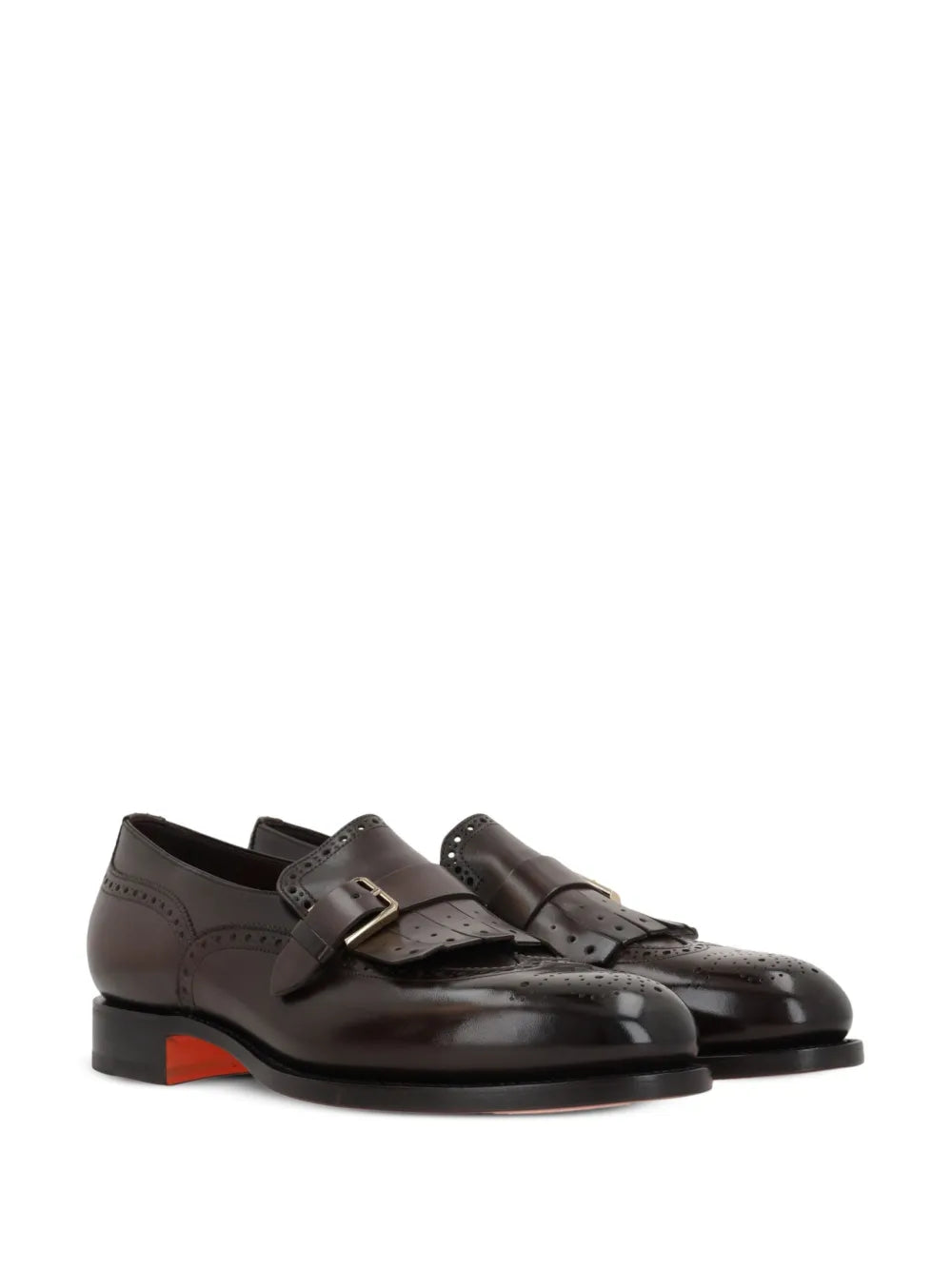 Santoni perforated leather brogues