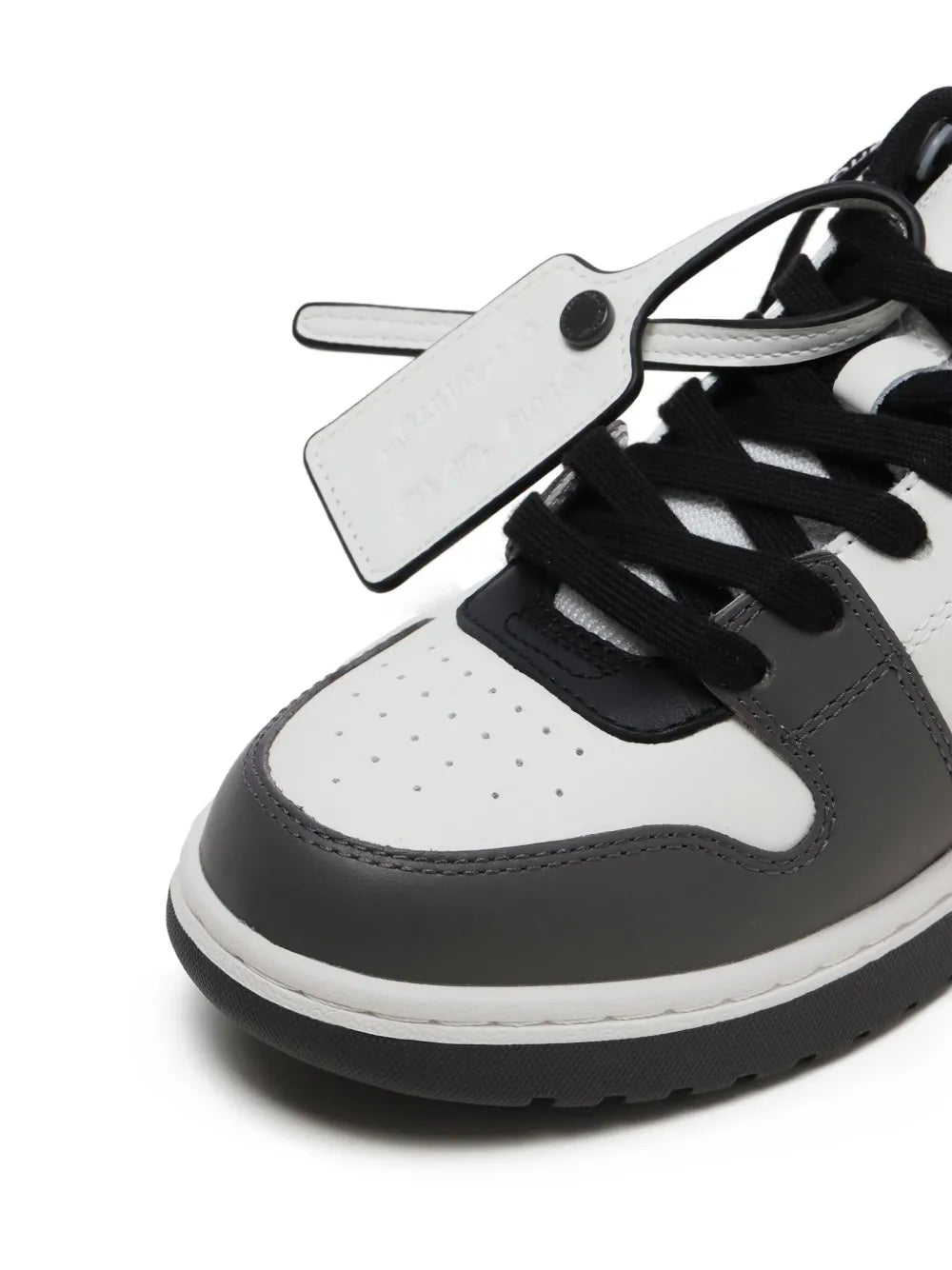 Off-White OUT OF OFFICE CALF LEATHER DARK GREY - B