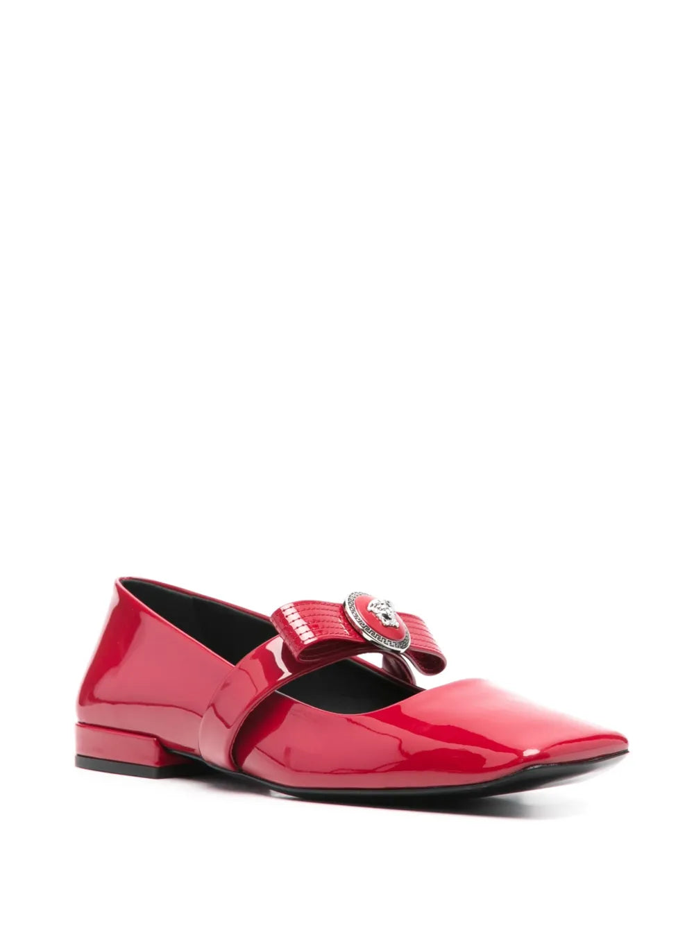 Versace Gianni Ribbon ballerina shoes