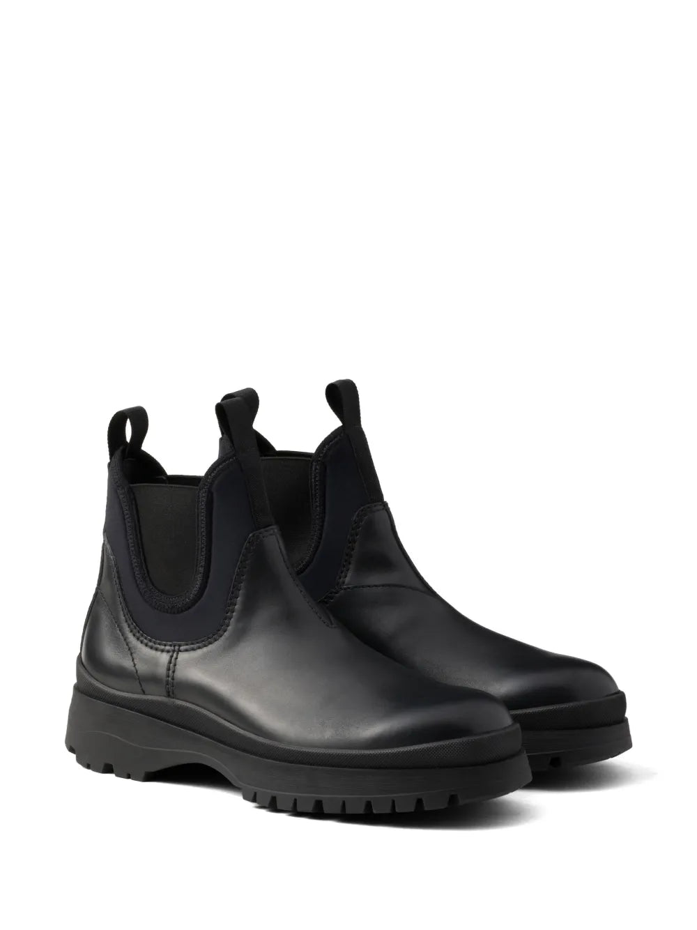 Prada leather Chelsea boots