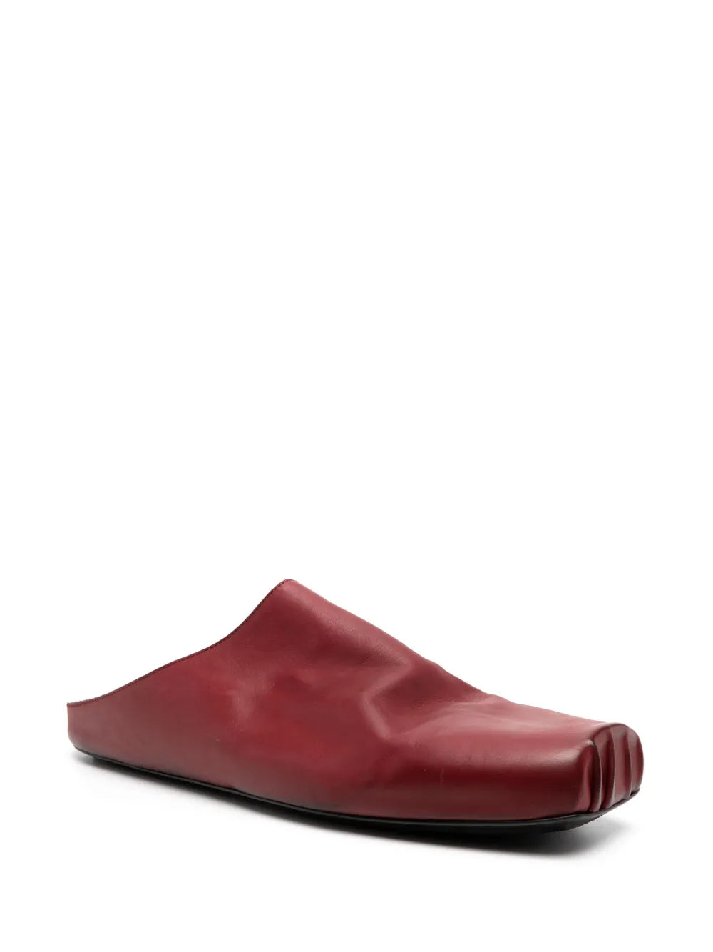 Uma Wang square-toe leather slippers
