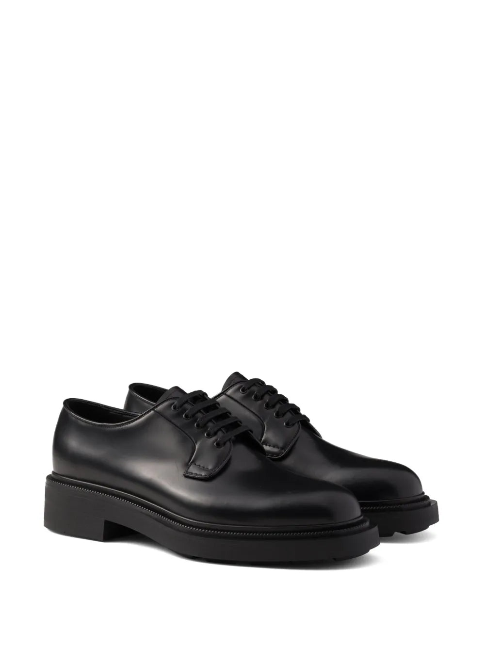 Prada brushed leather shoes