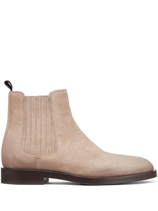 Brunello Cucinelli suede chelsea boots