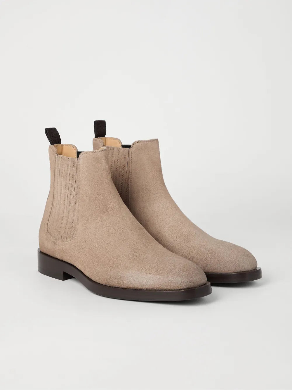 Brunello Cucinelli suede chelsea boots
