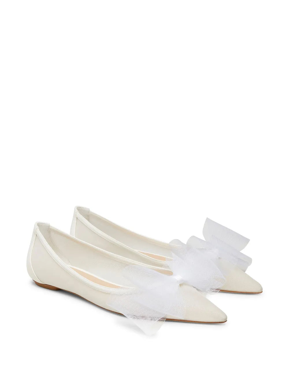 Stuart Weitzman Blushing Bow ballerina shoes
