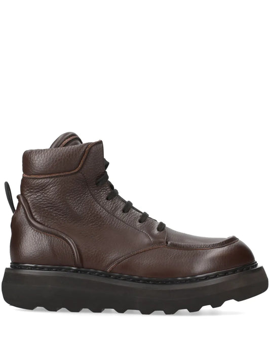 Premiata leather lace-up boots