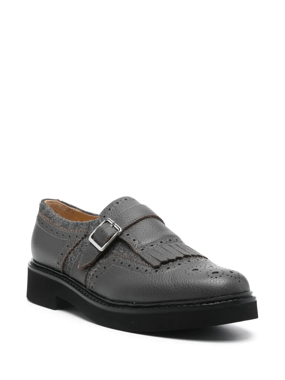 Doucal's leather fringed brogues