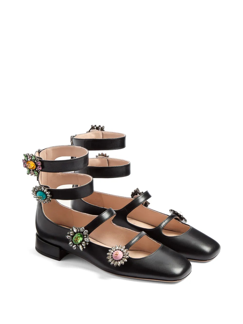 Valentino Garavani 20mm Preshoes jewelled ballerina shoes