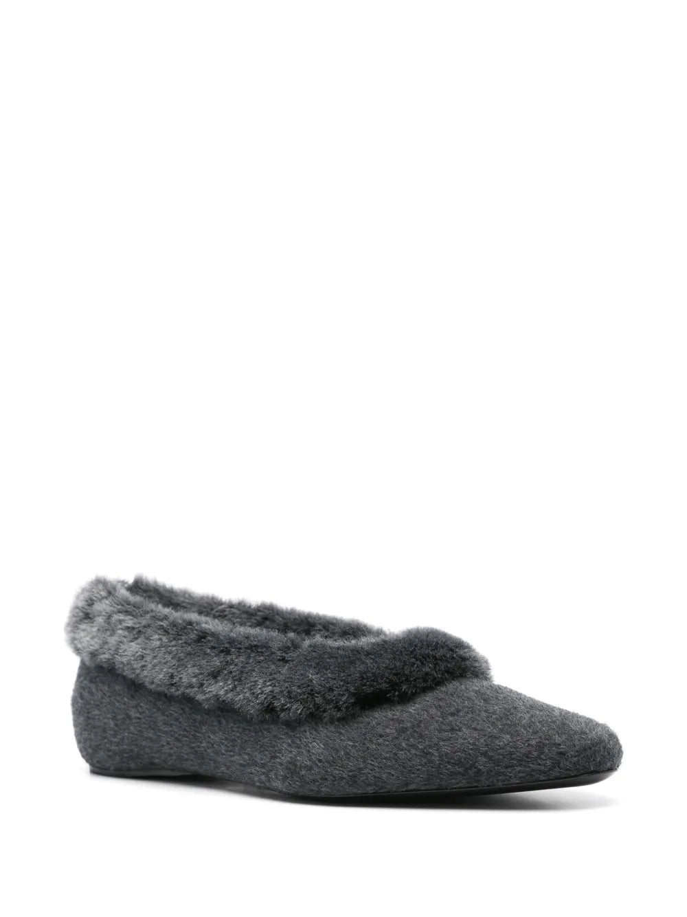 TOTEME shearling-trim ballerinas