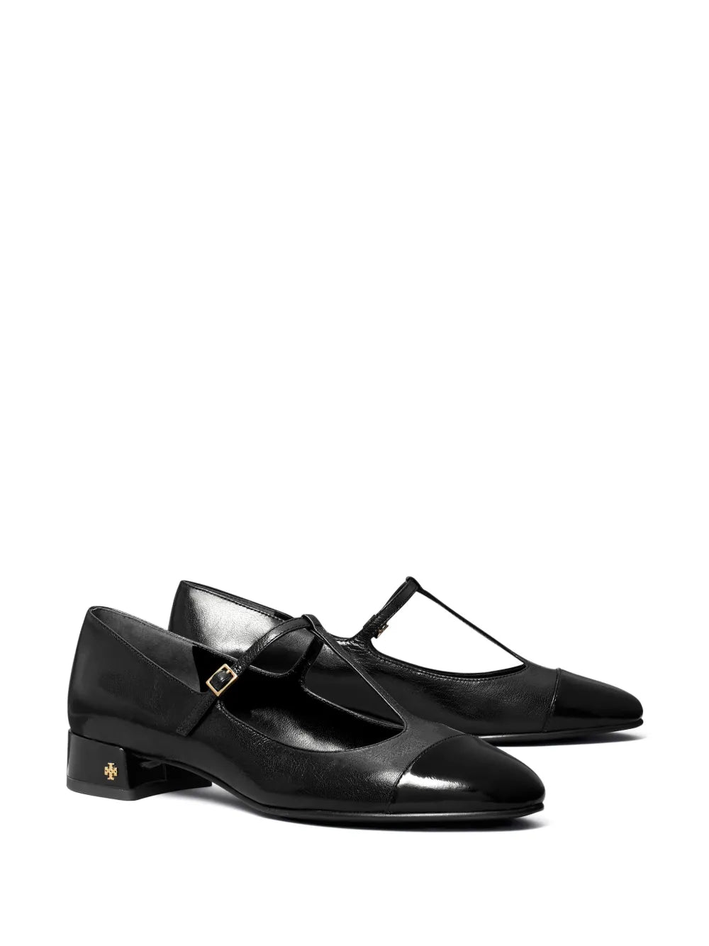 Tory Burch 25mm cap-toe T-strap ballerina shoes