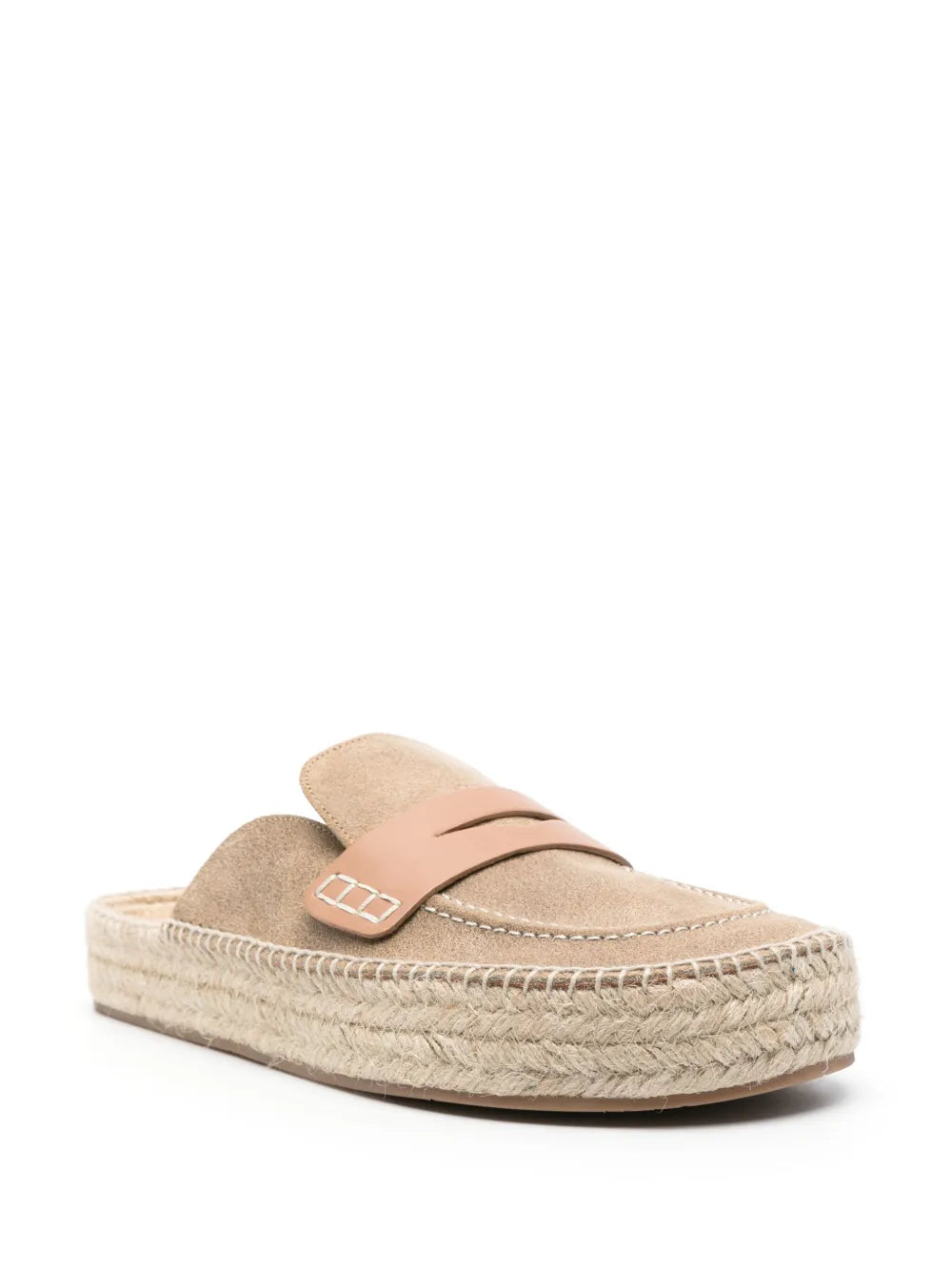JW Anderson penny-slot suede espadrilles