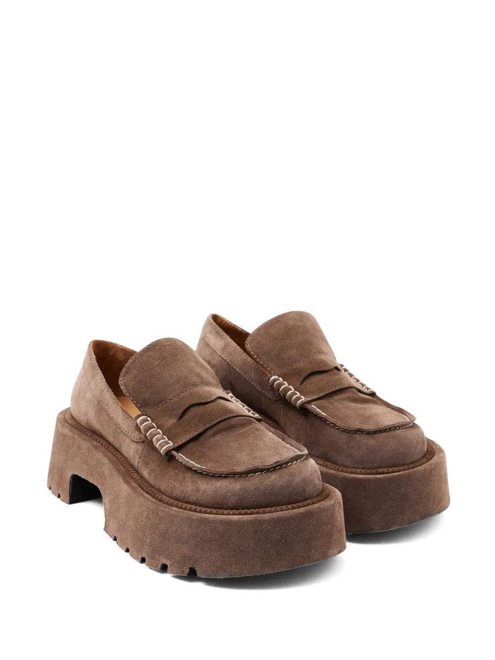 JW Anderson 50mm leather platform loafers