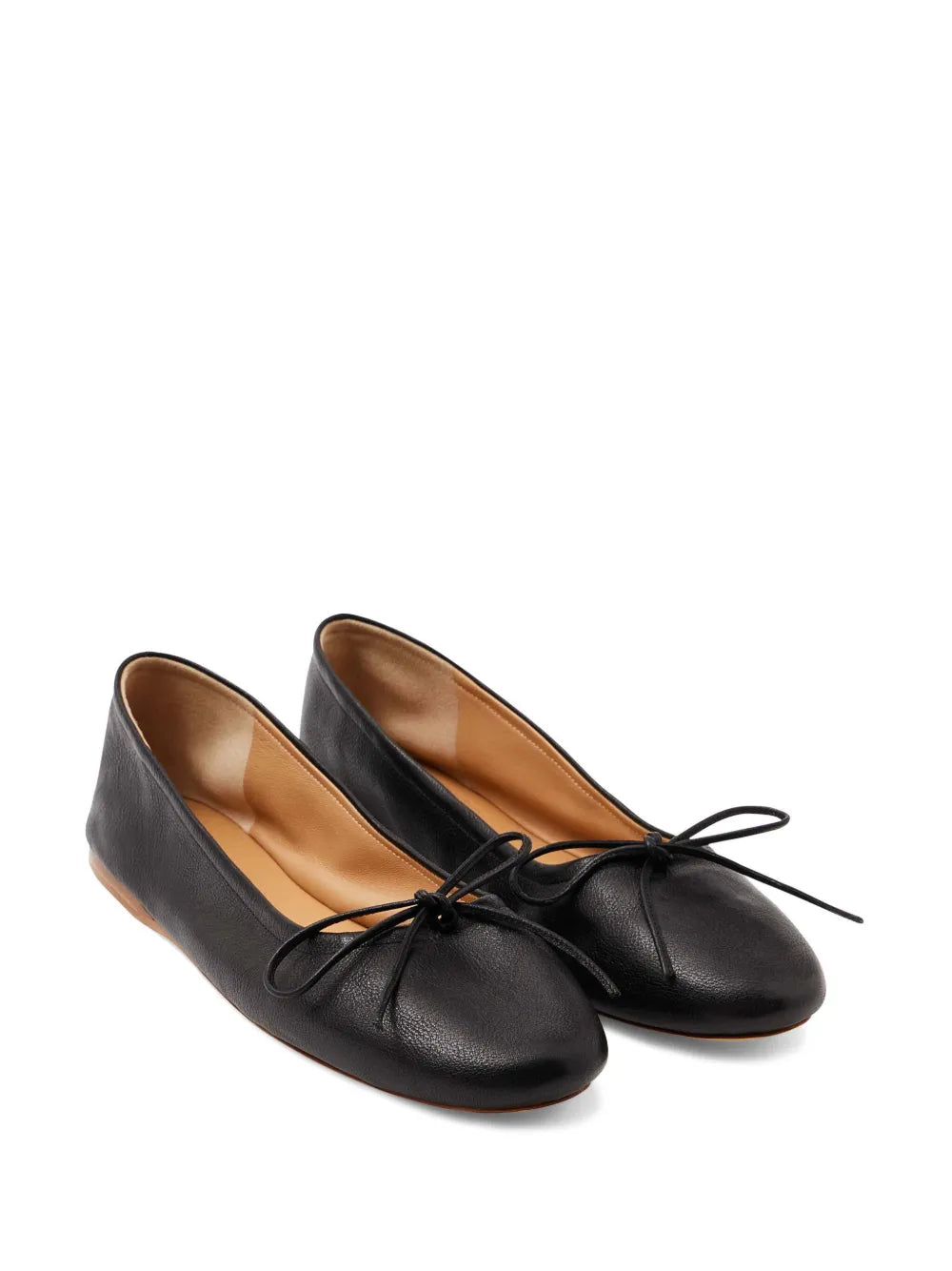 JW Anderson round-toe leather ballerina shoes