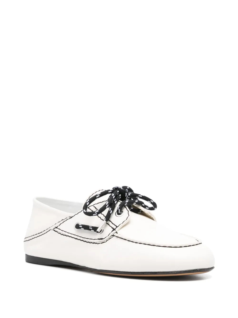 SANDRO leather boat shoes