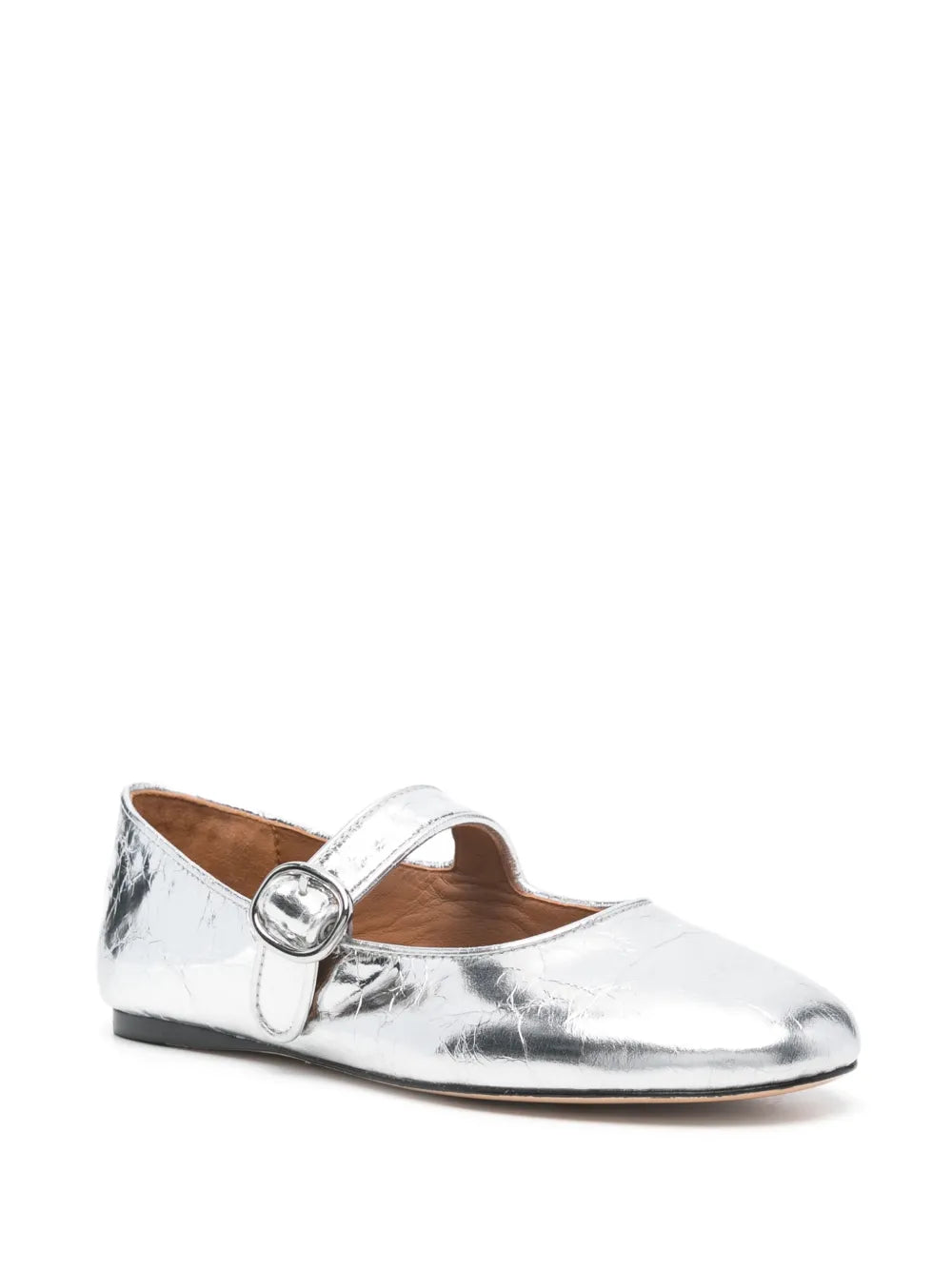 SANDRO metallic ballet flats