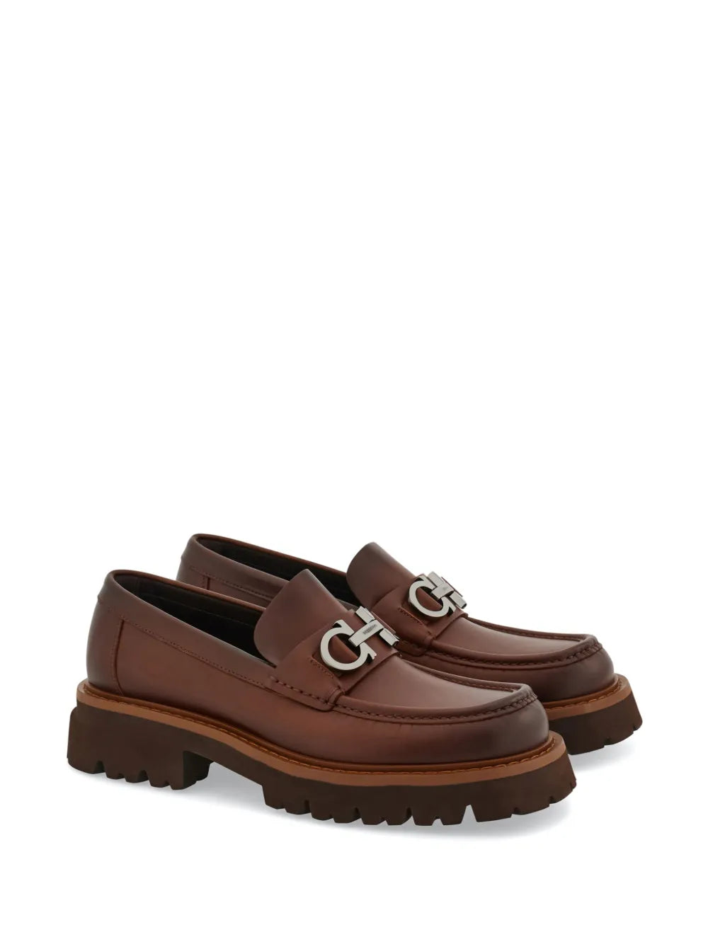 Ferragamo Gancini-plaque loafers