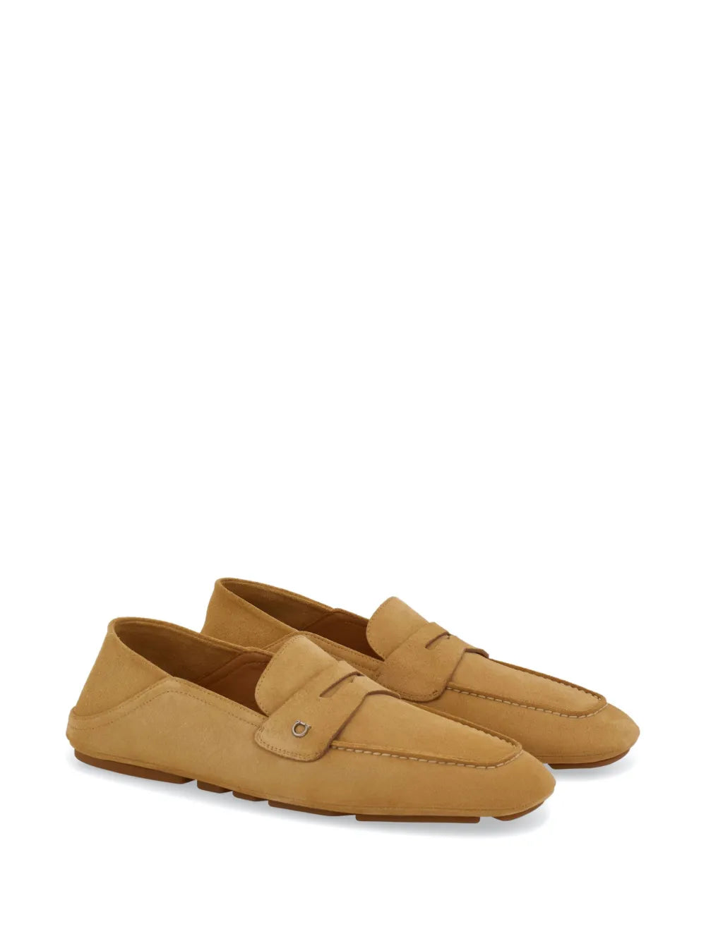 Ferragamo Gancini-plaque leather loafers
