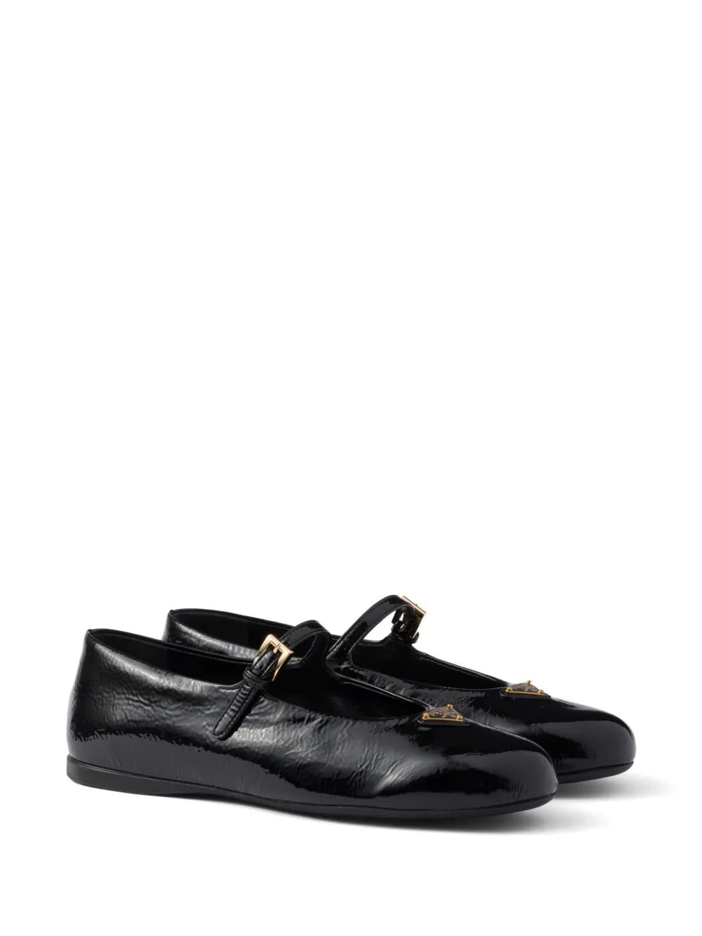 Prada leather ballerina shoes