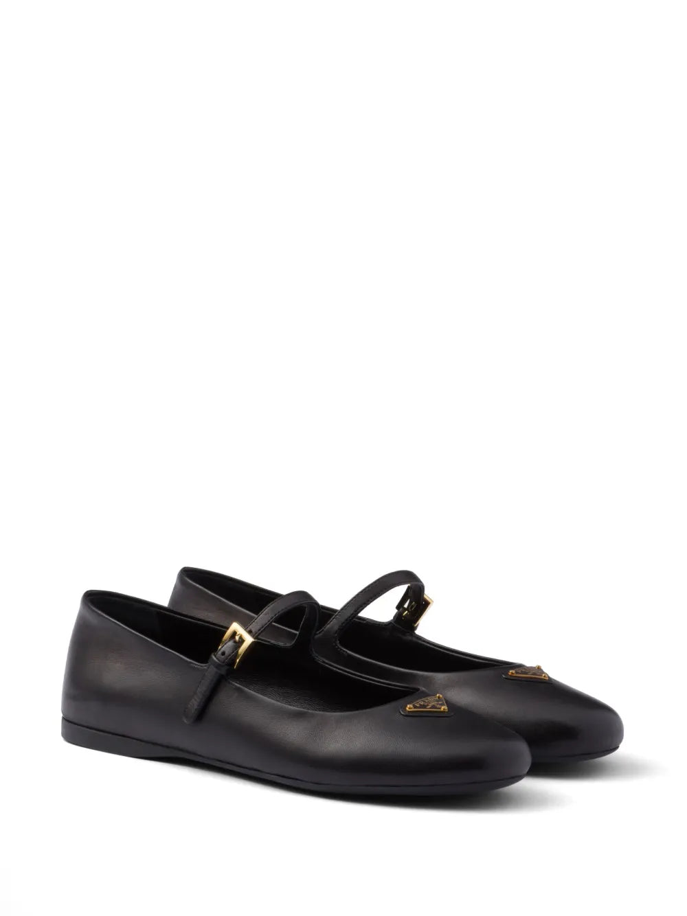 Prada leather ballerina shoes