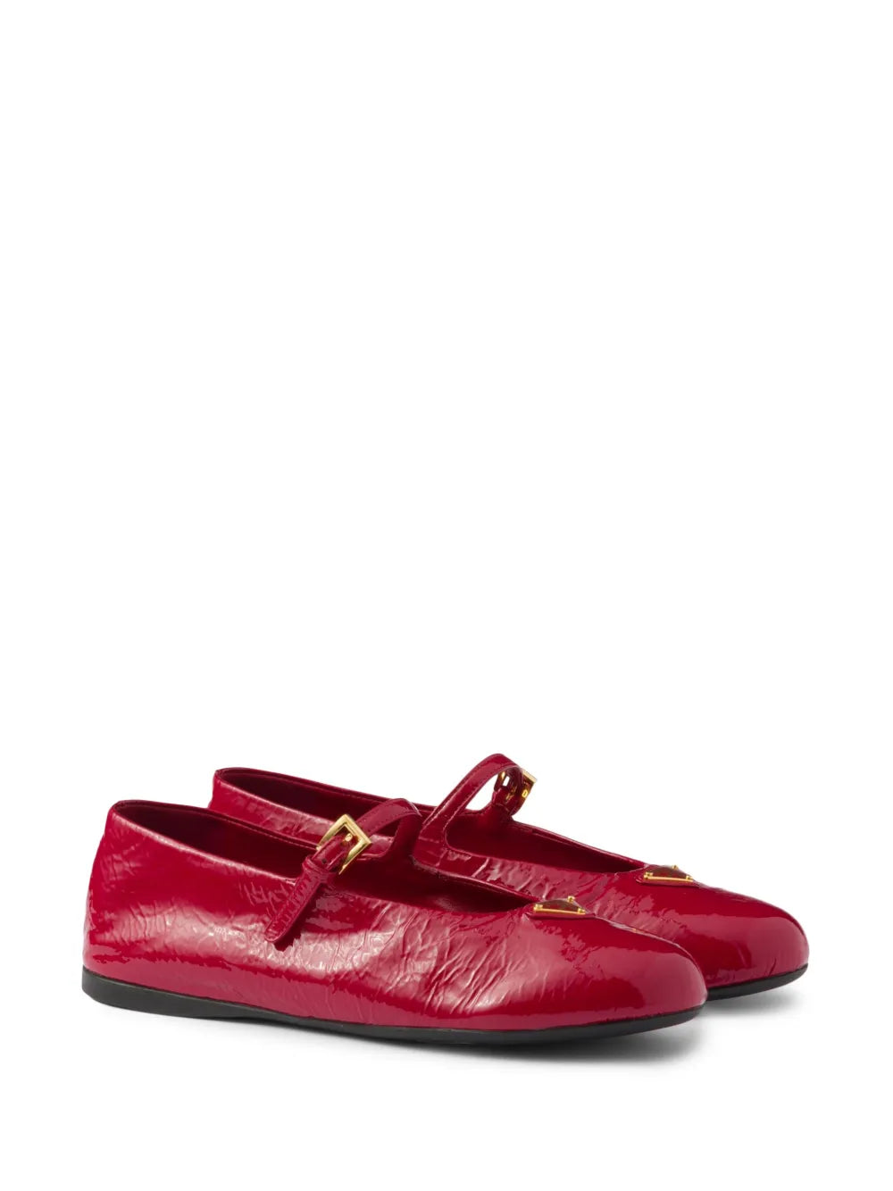 Prada leather ballerina shoes