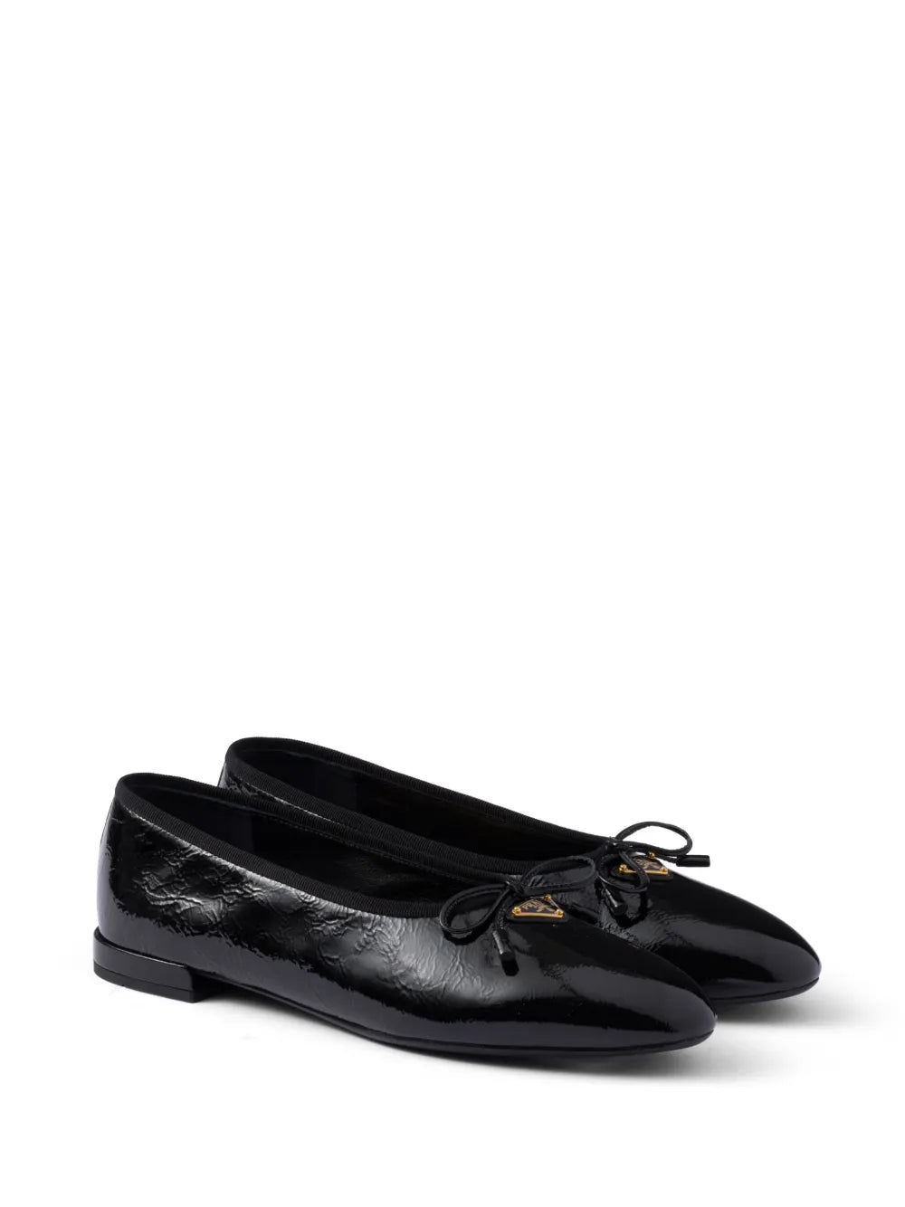 Prada Black leather ballerinas
